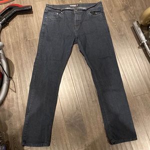 Mens private member stretchy denim blue jeans